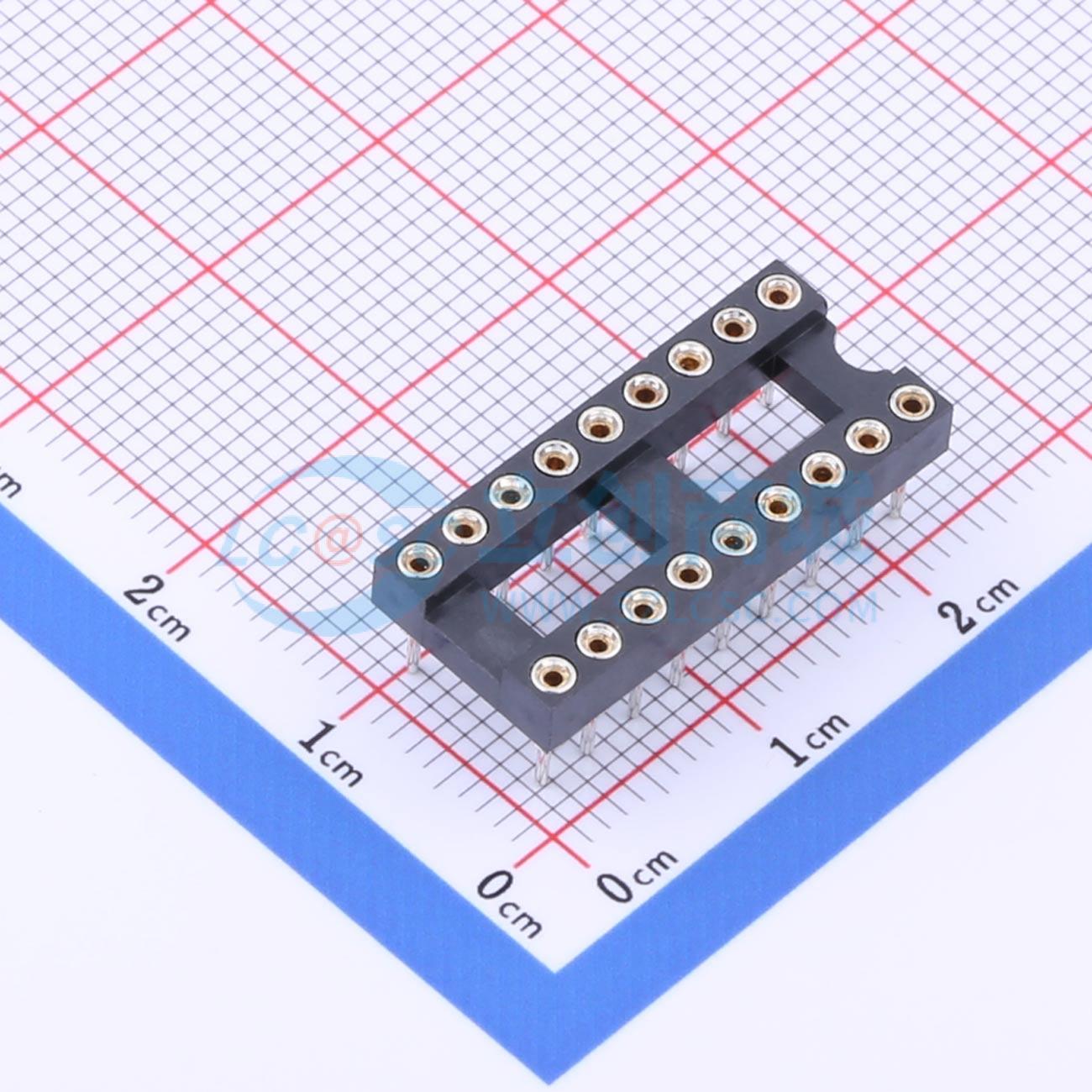 IC/晶体管插座 IC254V-12-18-0743 DIP-18 2.54mm 电子元器件配单