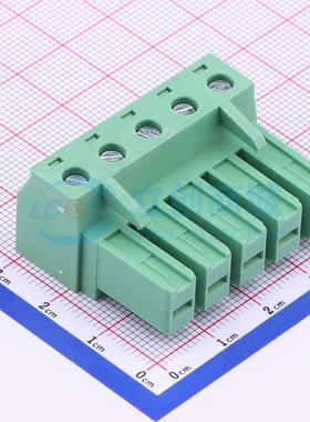 插拔式接线端子 KF2EDGSK-7.62-5P绿色 P=7.62mm 插头 1x5P 原装
