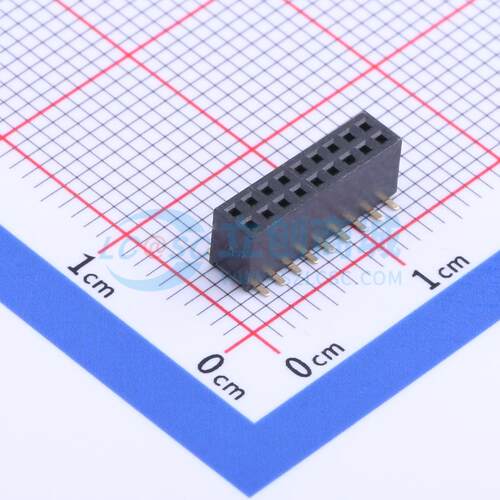 排母 X1321FVS-2x09-C43D48 SMD,P=1.27mm 2x9P 方孔 电子元器件