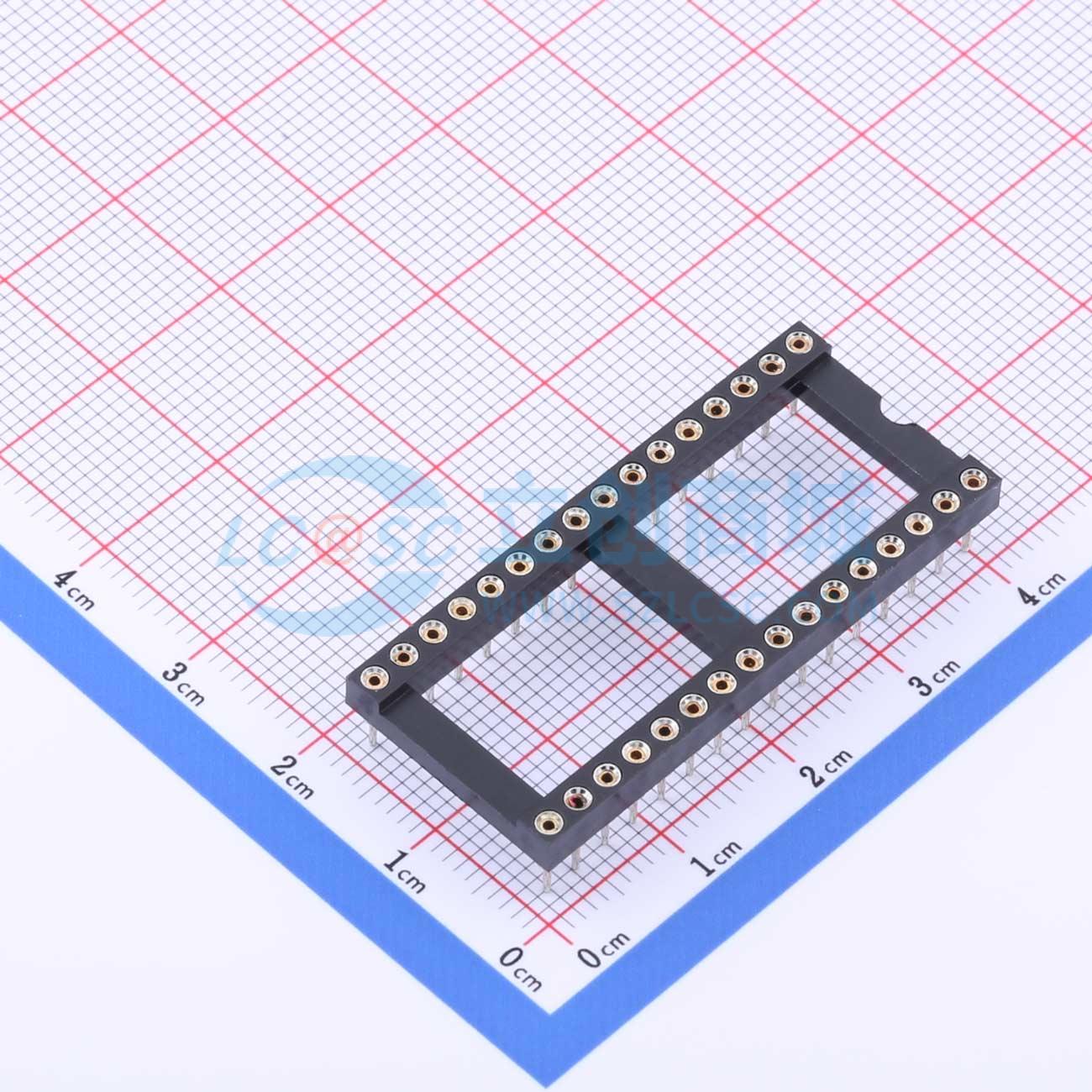 IC/晶体管插座 IC254V-12-32-0743-P1524 DIP-32 2.54mm 原装正品