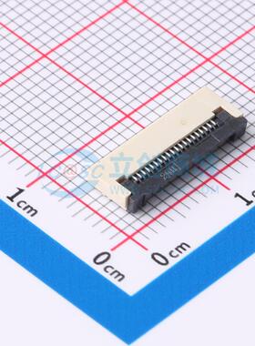 FFC/FPC连接器 FPC-0.5FX-20PWCR-H20 SMD,P=0.5mm,卧贴 翻盖式 2