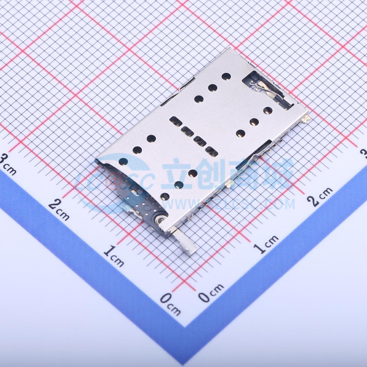 SD卡/存储卡连接器 HYCW37-3IN121-135B SMD 原装 电子元器件配单