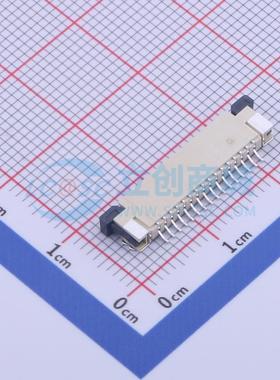 FFC/FPC连接器 KH-CL1.0-H2.5-16PS SMD,P=1mm,卧贴 抽屉式 16P