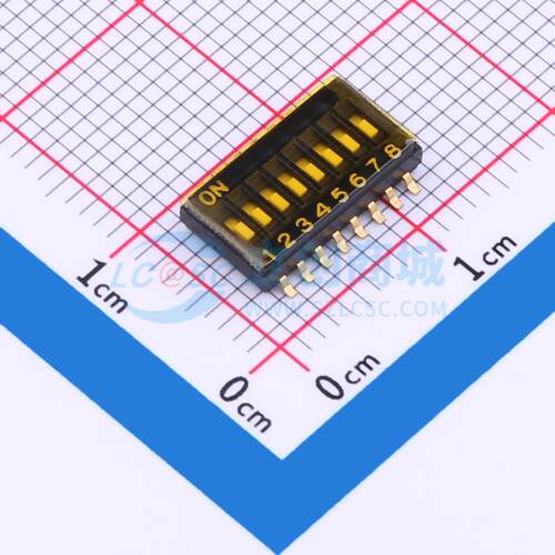 拨码开关 YDF08ES SMD-16P,6.2x11.3mm 原装正品 电子元器件配单