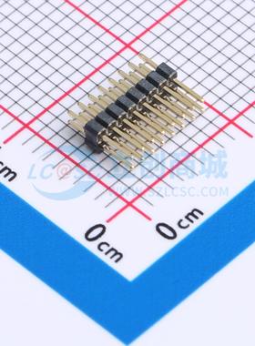 排针 GPCA201-0802A010C1AA 插件,P=1mm 2x8P 方针 电子元器件
