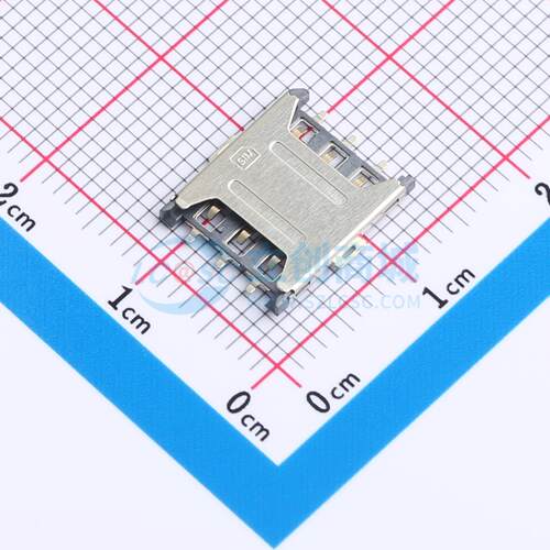 SIM卡连接器 SIM302-CWD6AH1.35 SMD 拔插式 NanoSIM卡 卡座 1.35