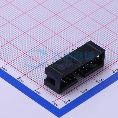 连接器 321016SG0ABK00A01 插件,P=2.54mm 2x8P 简牛座