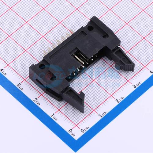 连接器 DS1011-14SBSiB7-B P=2.54mm 2x7P 牛角扣