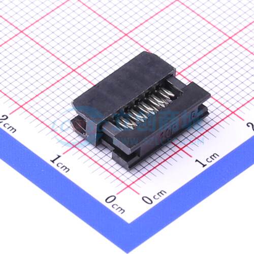 连接器 2.0-2*5P压线头 P=2mm 2x5P IDC连接器