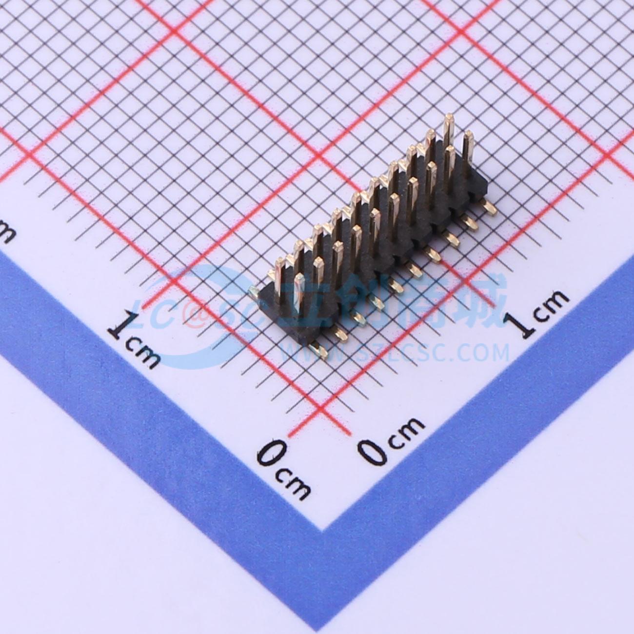 排针 X1321WVS-2x10J-C40D53 SMD,P=1.27mm 2x10P 方针 原装正品