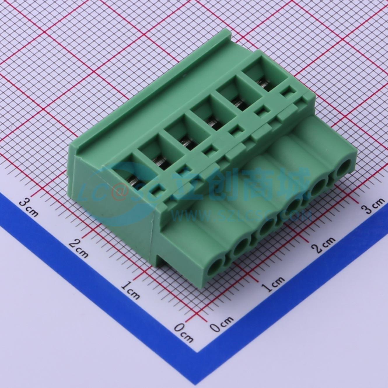 插拔式接线端子 KF2EDGKB-5.08-6P P=5.08mm 插头 1x6P 原装正品