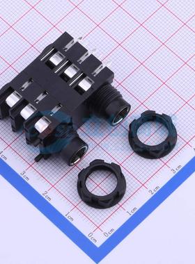 6.35mm耳机座 PJ-626CK 插件 500mA 30V 原装正品 电子元器件配单