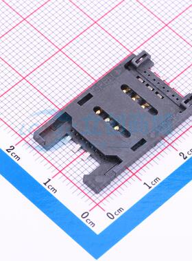 SIM卡连接器 ZX-SIM-482.5J SMD 翻盖式 MiniSIM卡 卡座 2.5mm Mi