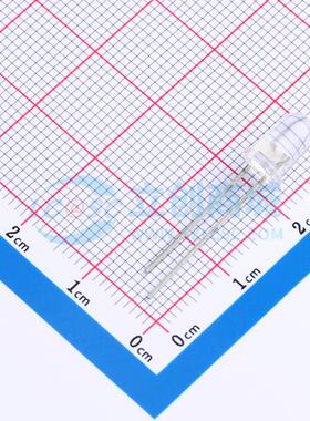 50只 发光二极管/LED 333-2SURC/S400-A8 红色 插件,P=2.54mm 原