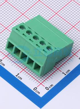 插拔式接线端子 MX15EDGRK-3.81-05P-GN01-Cu-Y-A P=3.81mm 插头