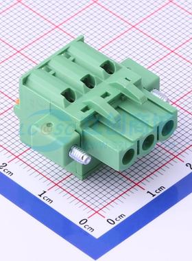 插拔式接线端子 2EDGKDFM-5.08-03P-14-00A(H) P=5.08mm 插头 1x3