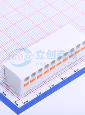 弹簧式接线端子 KF239-5.08-10P 插件P=5.08mm 1x10P 10P 原装