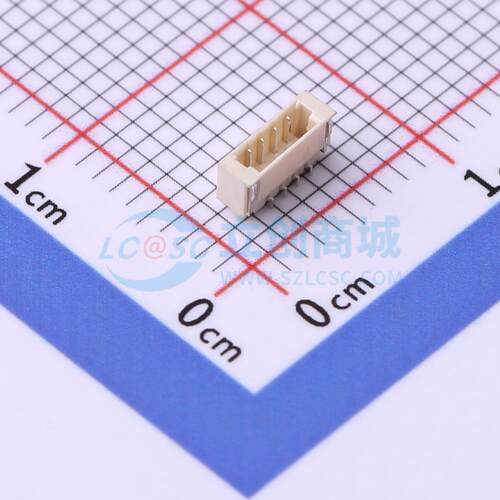 线对板针座 WAFER-0.8-4PWB SMD,P=0.8mm,卧贴 1x4P 卧贴 原装
