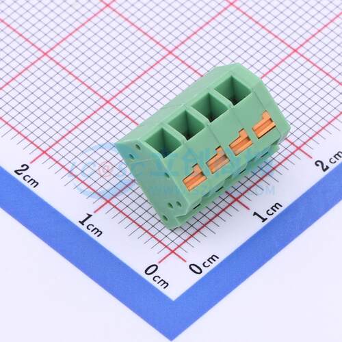 弹簧式接线端子 KF238-3.5-4P-2 插件P=3.5mm 电子元器件配单