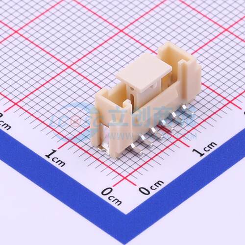 线对板针座 X2011WVS-06A-9TSN SMD,P=2mm 1x6P 立贴 电子元器件