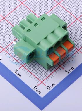 螺钉式接线端子 DB2EKDM-3.81-3P-GN P=3.81mm 电子元器件配单