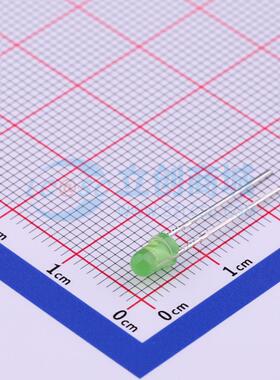 10个 发光二极管/LED 204-10SUGD/S400-A5 翠绿色 插件,D=3mm 原