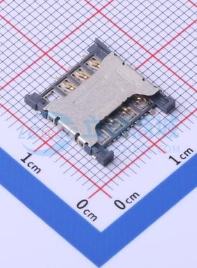 SIM卡连接器 SIM-213 SMD 拔插式 MicroSIM卡 卡座 1.5mm MicroSI
