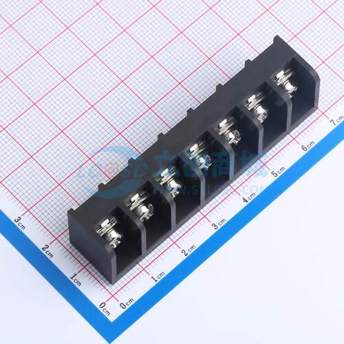 栅栏式接线端子 MXHB9500-9.5-07P-BK01-Cu-S-A 插件,P=9.5mm 三