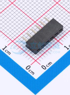 排母 XDM200-1-06-Z-4.3-G0 插件,P=2mm 1x6P 方孔 电子元器件
