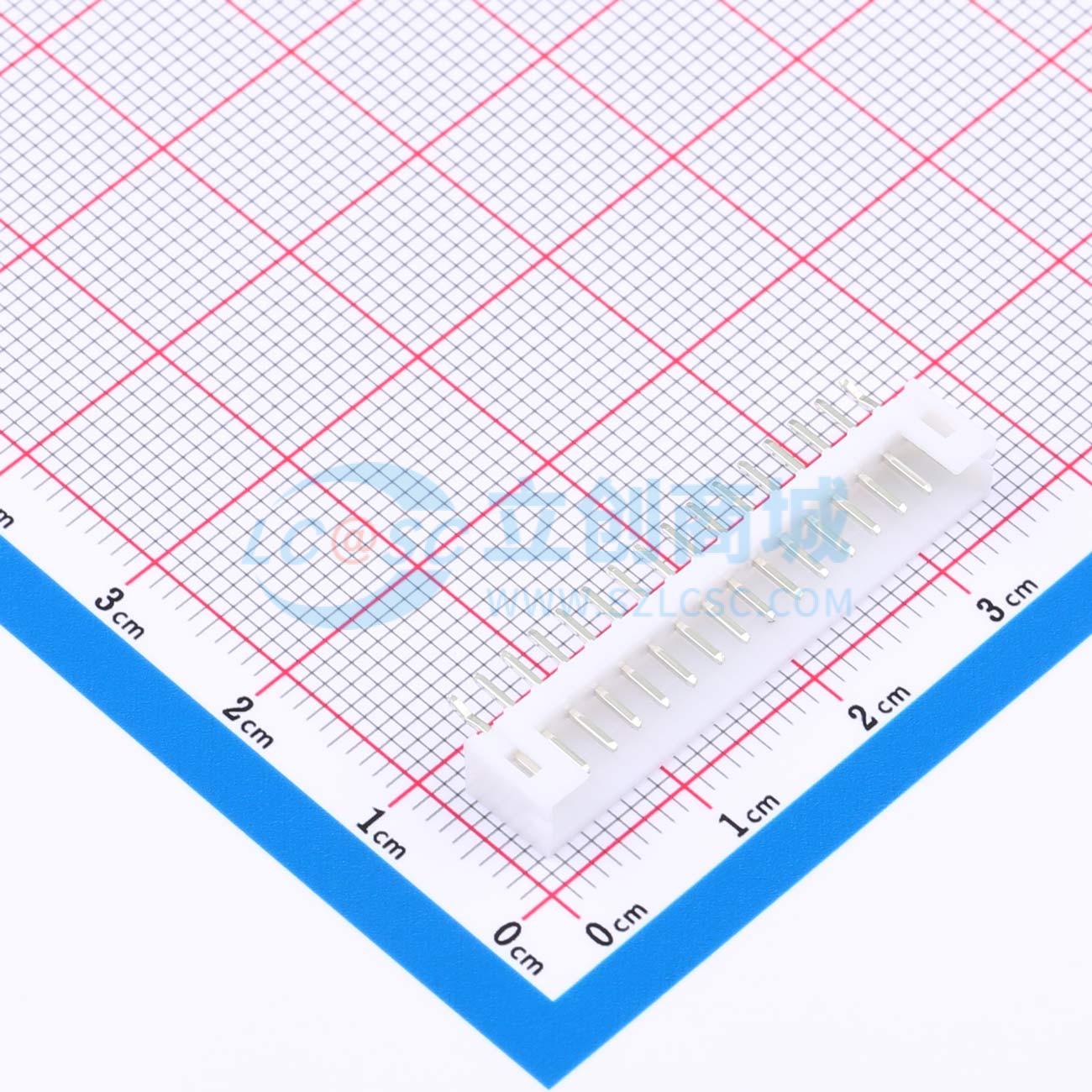 线对板针座 XD-PH-16A-G 插件,P=2mm 1x16P 直插 电子元器件配单