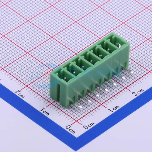 插拔式接线端子 KF2EDGR-3.5-7P 弯插,P=3.5mm 板端/插座-闭口 1x