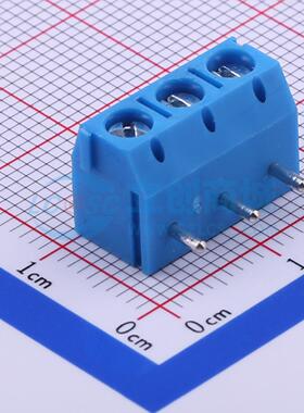 螺钉式接线端子 DB301R-5.0-3P-BU-S 弯插,P=5mm 1x3P 电子元器件