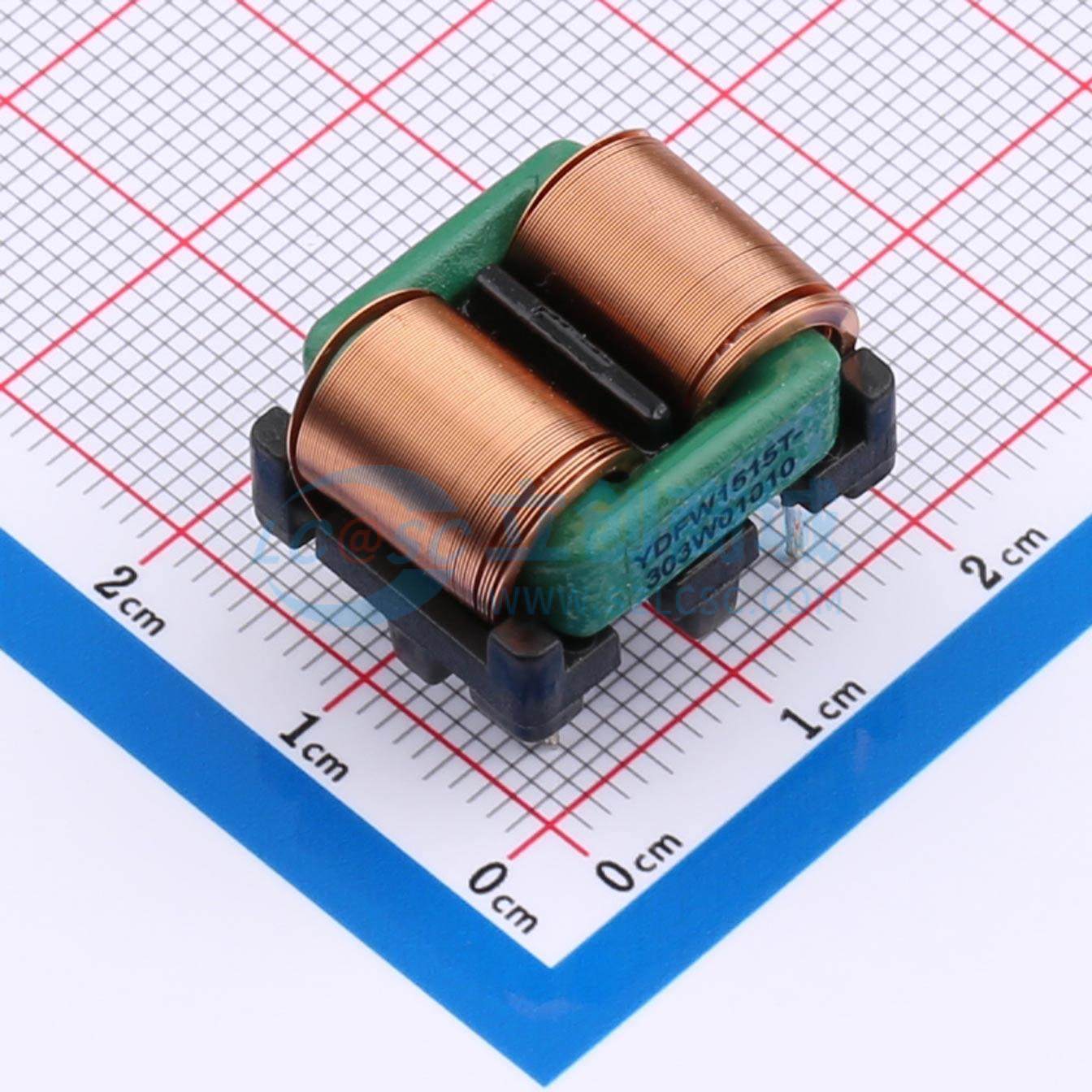 共模滤波器 YDFW1515T-303W01010 DIP,16.2x22.5mm 30mH@1KHz 350