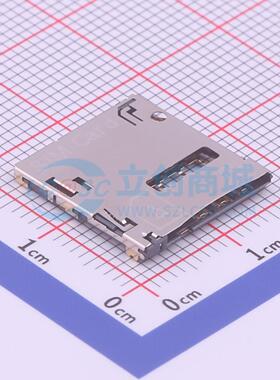 SIM卡连接器 2822541-1 SMD 自弹式 MicroSIM卡 卡座 1.27mm Micr