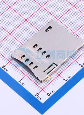 SIM卡连接器 SIM-132-ARP10 SMD 自弹式 MiniSIM卡 卡座 1.8mm Mi