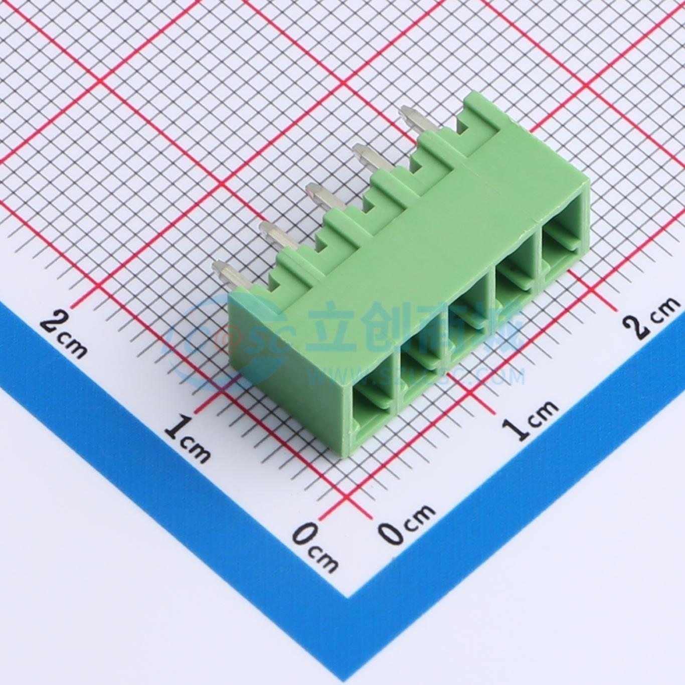 插拔式接线端子 XD15EDGVC-3.81-5P-V 插件,P=3.81mm 电子元器件