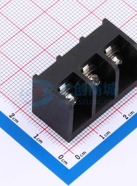 栅栏式接线端子 MXHB9500-9.5-03P-BK01-Cu-S-A 插件,P=9.5mm 三