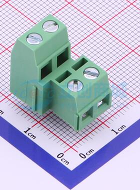 螺钉式接线端子 DG127A-5.08-04P-14-1000A(H) 插件,P=5.08mm 2x2