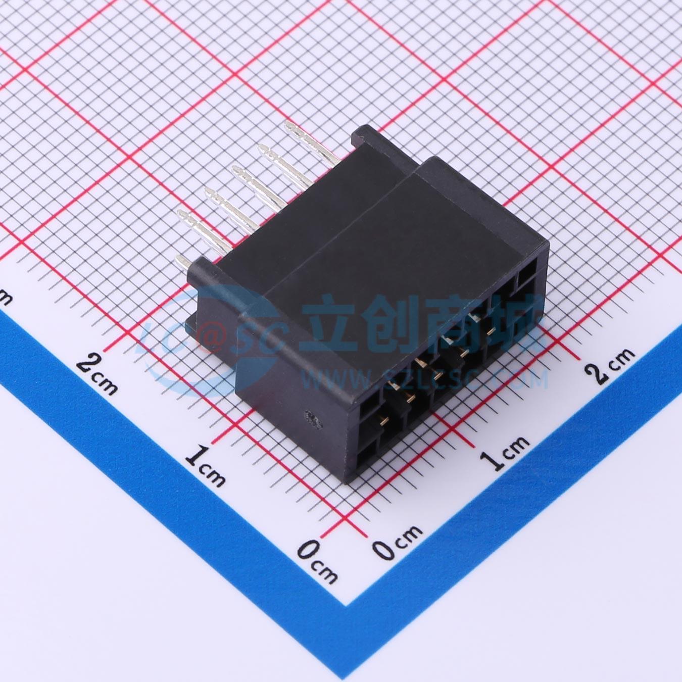 金手指连接器 ED10BGFBK 插件,P=2.54mm 2.54mm 10P 电子元器件