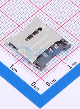 SIM卡连接器 XDSM-0181-0618 SMD 自弹式 MicroSIM卡 1.8mm Micro