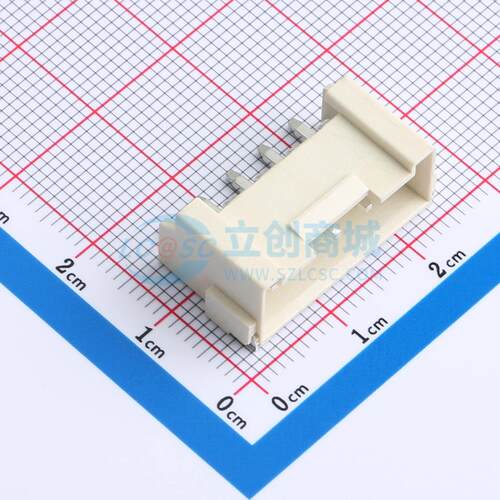 线对板针座 WAFER-VH396W-5A SMD,P=3.96mm,卧贴 1x5P 卧贴 原装