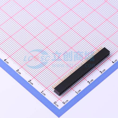 排母 X1321FV-2x32-C43D24 插件,P=1.27mm 2x32P 方孔 电子元器件