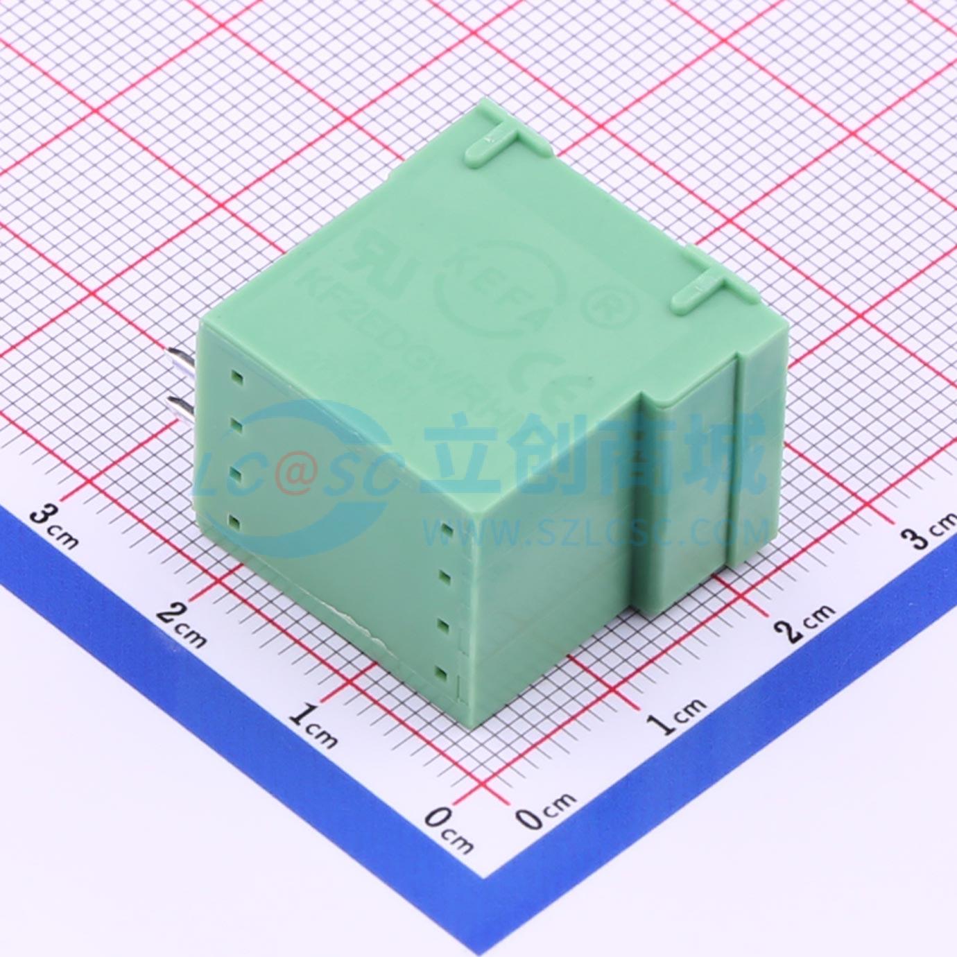 插拔式接线端子 KF2EDGRHM-3.81-2*2P 弯插,P=3.81mm 板端/插座-