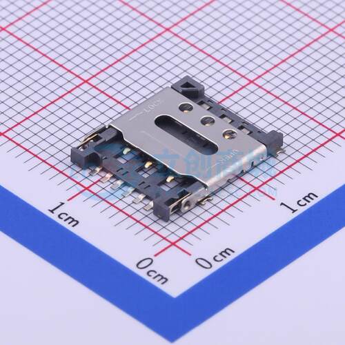 SIM卡连接器 SNO-1330 SMD 翻盖式 NanoSIM卡 卡座 1.4mm NanoSIM
