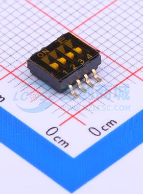 拨码开关 DSHP04TSGET SMD-8P,5.4x6.7mm 原装 电子元器件配单