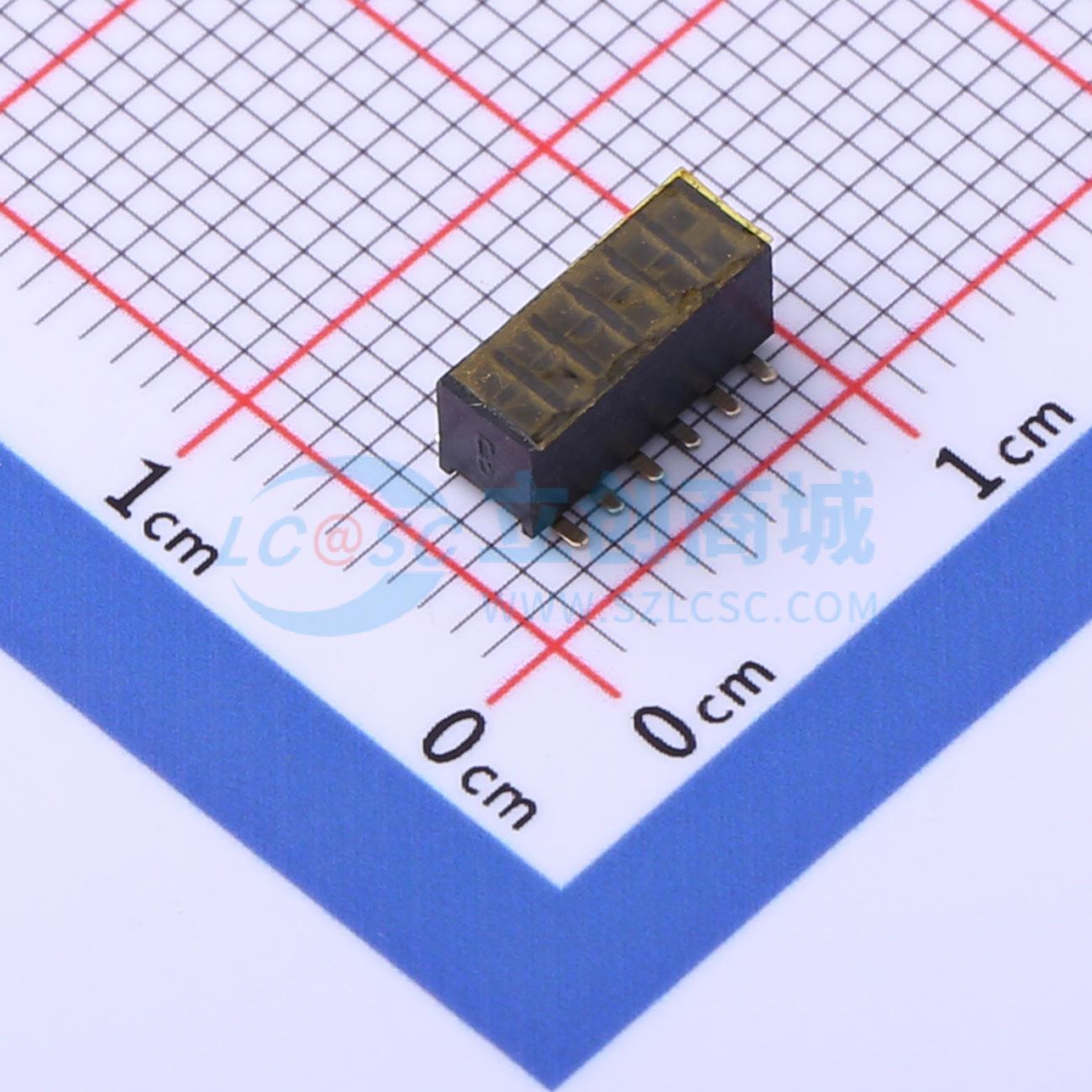 排母 PM127VS-12-12-H34-4.5-R SMD,P=1.27mm 2x6P 方孔 原装正品