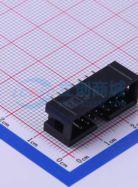 连接器 321014SG0ABK00A01 插件,P=2.54mm 2x7P 简牛座