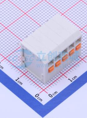 弹簧式接线端子 KF239-3.5-5P 插件P=3.5mm 1x5P 5P 电子元器件