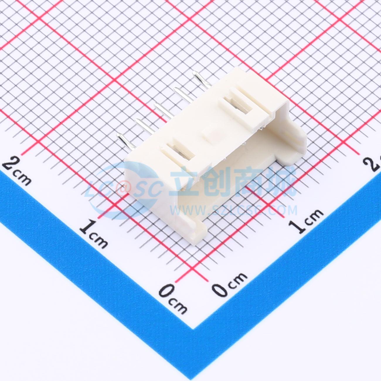 线对板针座 XD-XA-5A 插件,P=2.54mm 1x5P 直插 电子元器件配单