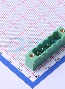 插拔式接线端子 2ETYRM-5.08-05P-14-100AH 弯插,P=5.08mm 板端/